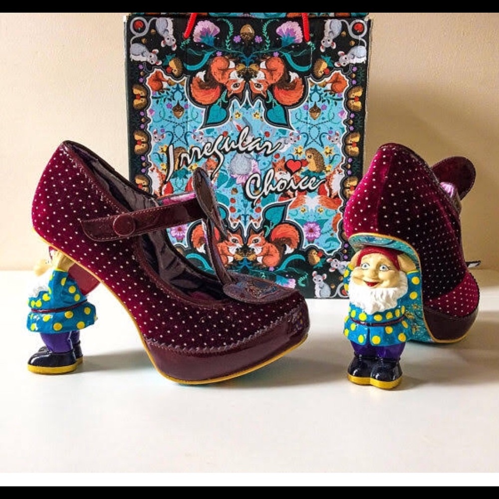 ***RARE!! NWT Irregular choice gnome heels!